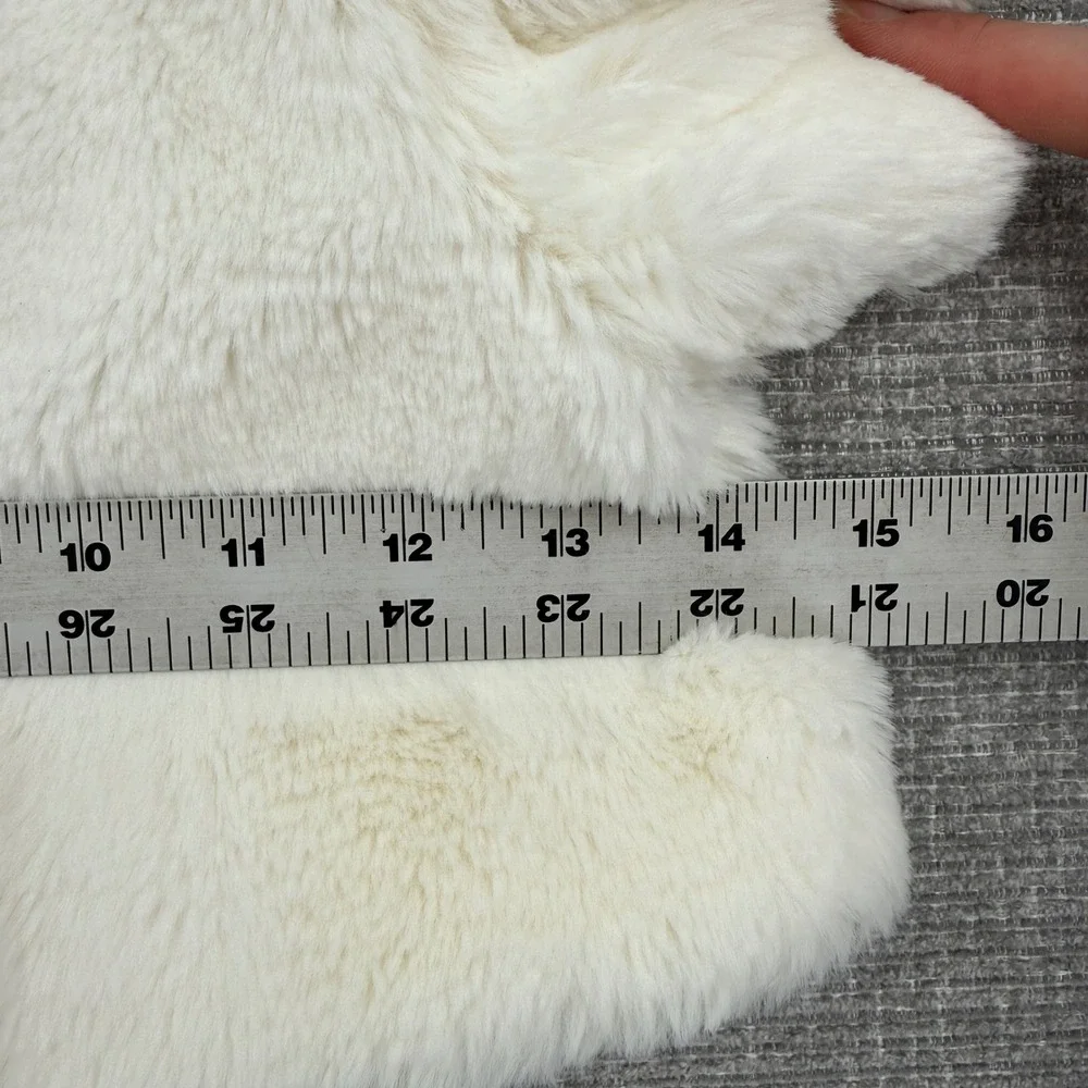 Gymboree‎ Faux Fur Shrug Bolero Ivory Cream White Kids Size S 5-6 Short Sleeve